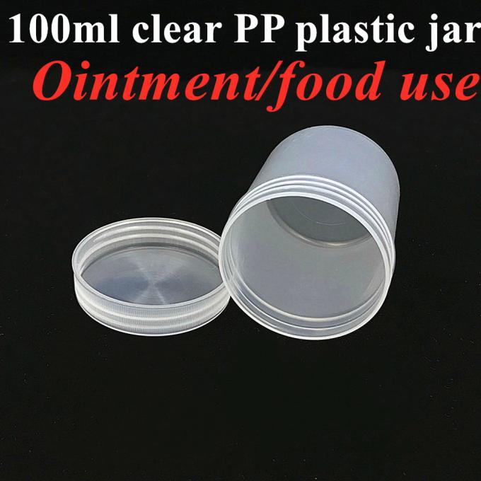 2023 Hot Sale Blue White Translucent Black Red Wide Mouth Face Cream PP Cosmetic Jar Plastic Jar for Cream