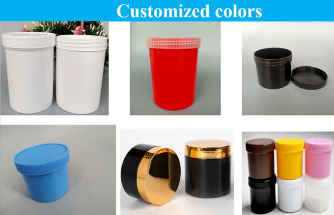 2023 Hot Sale Blue White Translucent Black Red Wide Mouth Face Cream PP Cosmetic Jar Plastic Jar for Cream