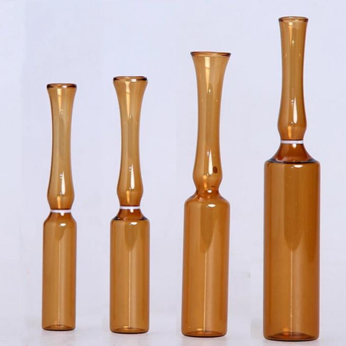 Pharmaceutical Ampoule Glass Bottle Low Borosilicate Glass Ampoule Medicinal Amber Glass Vial 2ml Ampoule for Injection Vials