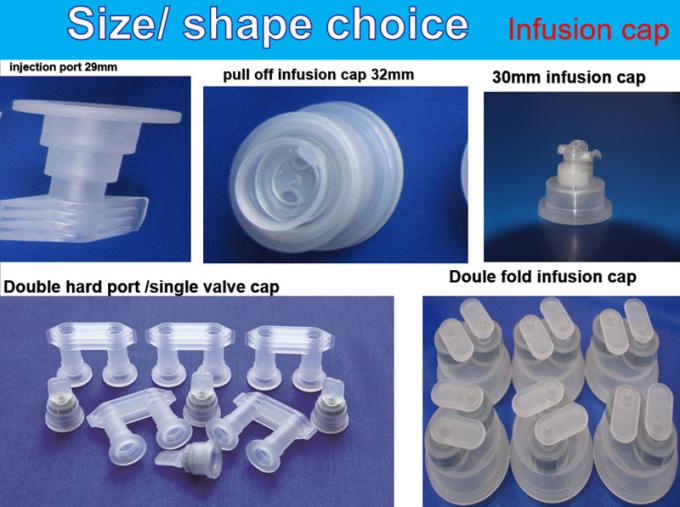Double Foldable Single Valve Break off Infusion Cap for Lvp PP Infusion Bottle