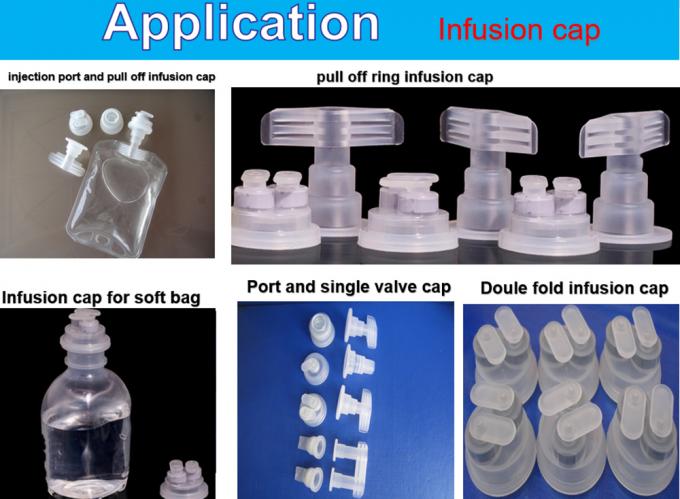 28mm 32mm Diameter Ring Pull Caps PP IV Fluid Bottle Euro Cap