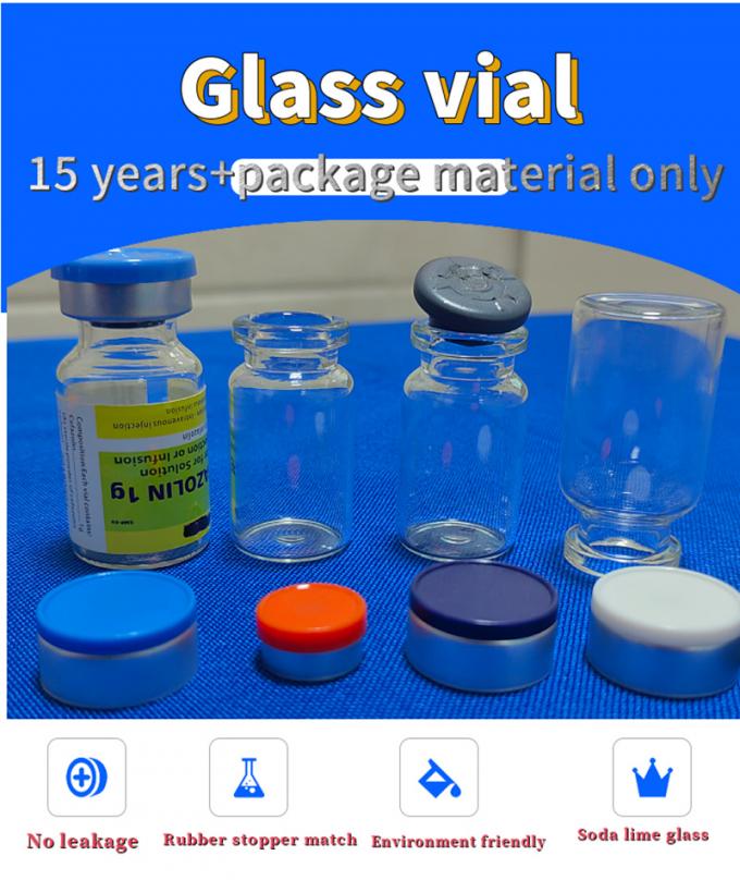 5 ml 7 ml 20 ml Borosilicaat glazen injectieflacon Steriele heldere 10 ml injectieflacons met doppen 0