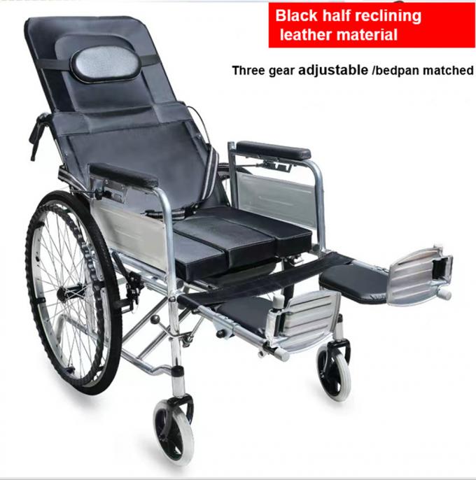 Hot Sales Extra Wide 200kg Weight Load Aluminum Alloy Large Manual Wheelchair for Disabled