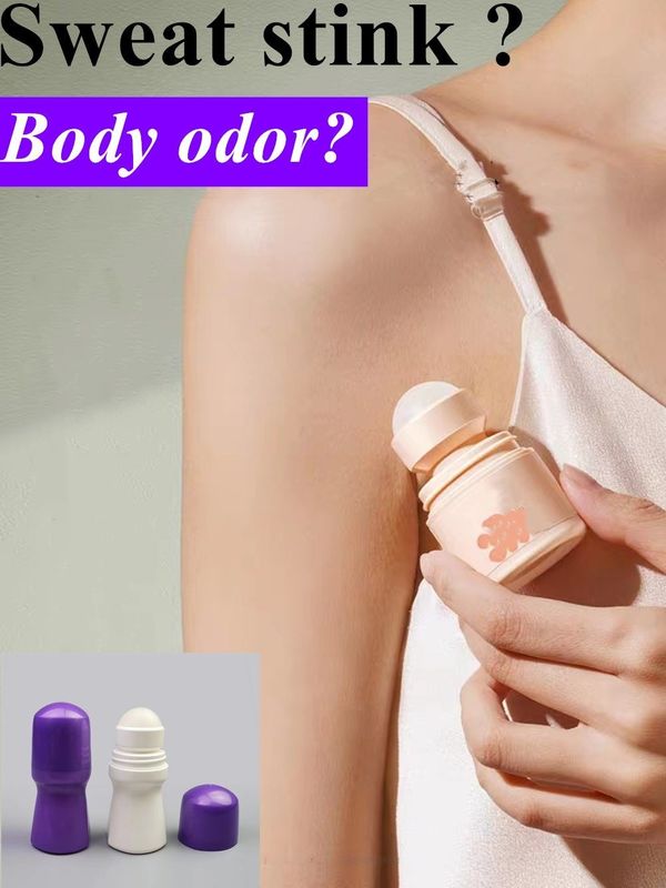 50 ml HDPE plastic rol op deodorant fles Roller Vrouwen Geurige lichaam fles Kinderen Kinderen Antitranspirant rol fles