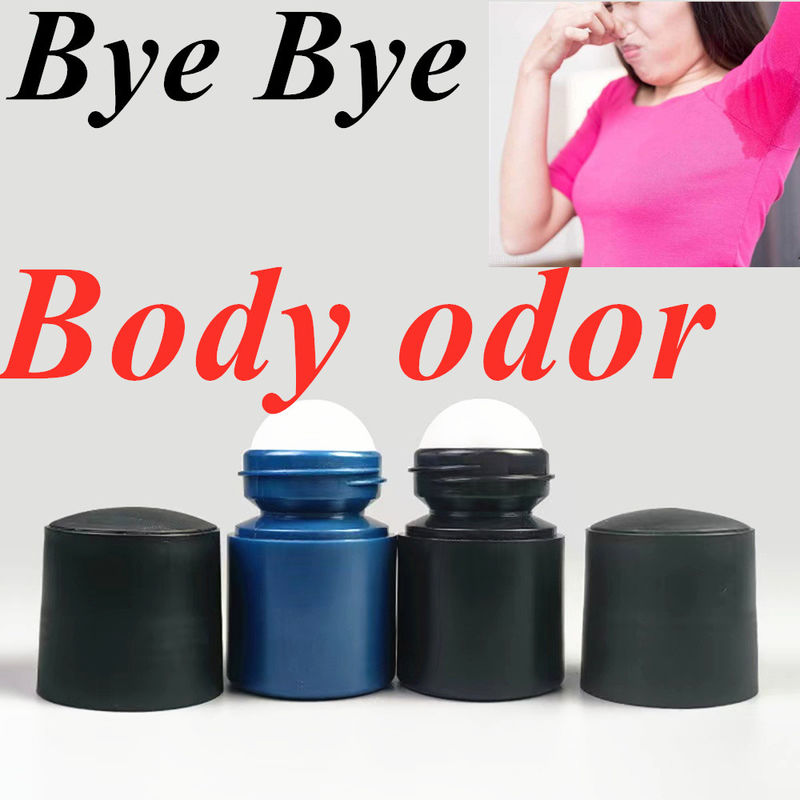 30 ml 50 Ml 60 ml Hervulbare essentiële olie lichaamsgeur Leeg HDPE plastic rol op deodorantflessen Ronde rolbal