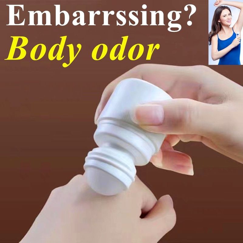 30 ml 50 Ml 60 ml Hervulbare essentiële olie lichaamsgeur Leeg HDPE plastic rol op deodorantflessen Ronde rolbal