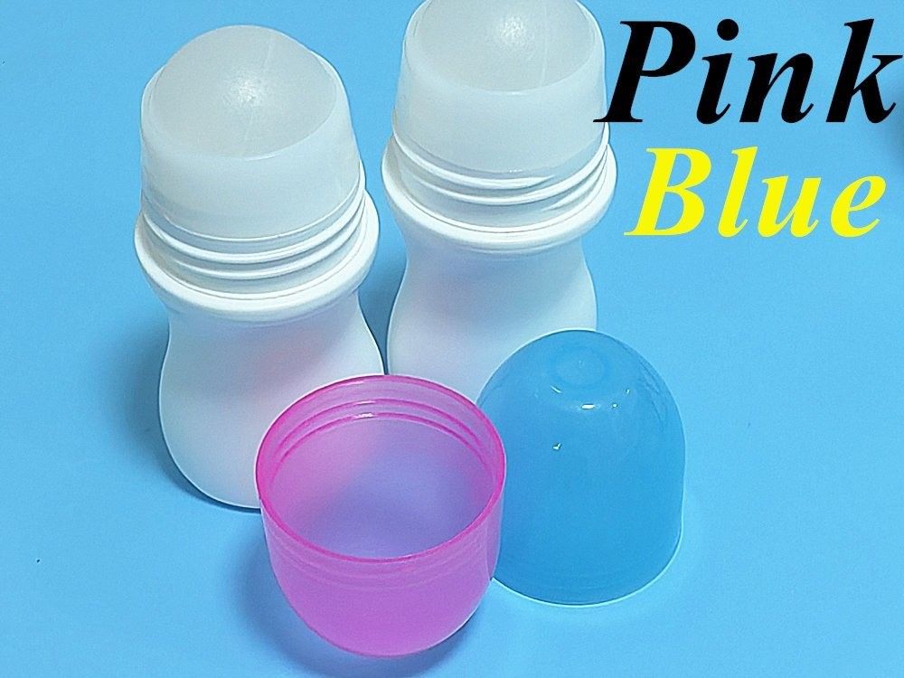 Leeg 50 ml essentiële olie cosmetische plastic HDPE rolfles witte deodorantrol op flessen