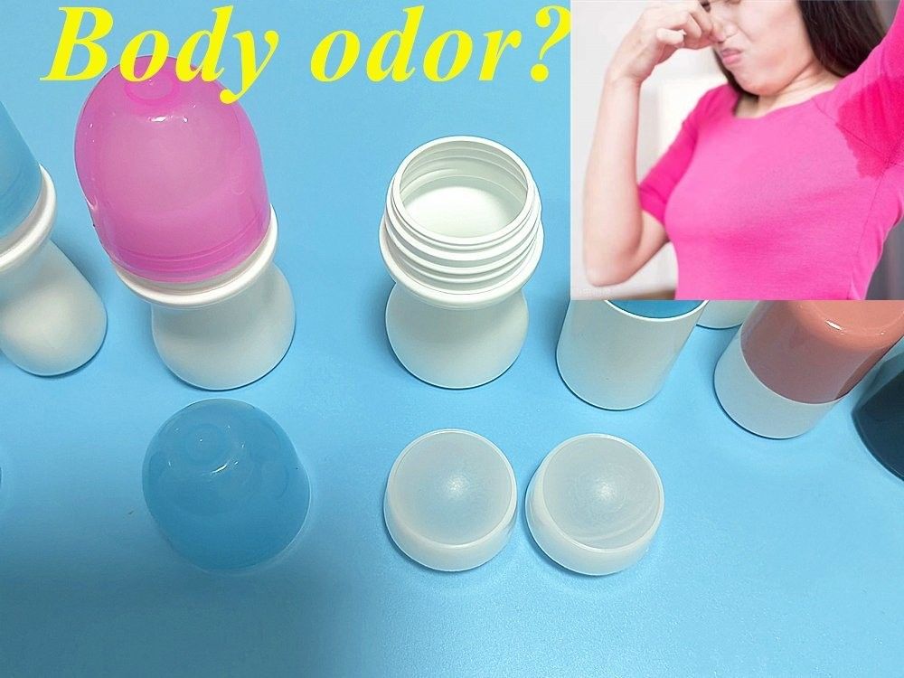 50 ml 60 ml essentiële olie lichaamsgeur Onderarm Huidverzorging Plastic HDPE Deodorant Antitranspirant Plastic Roll op Fles