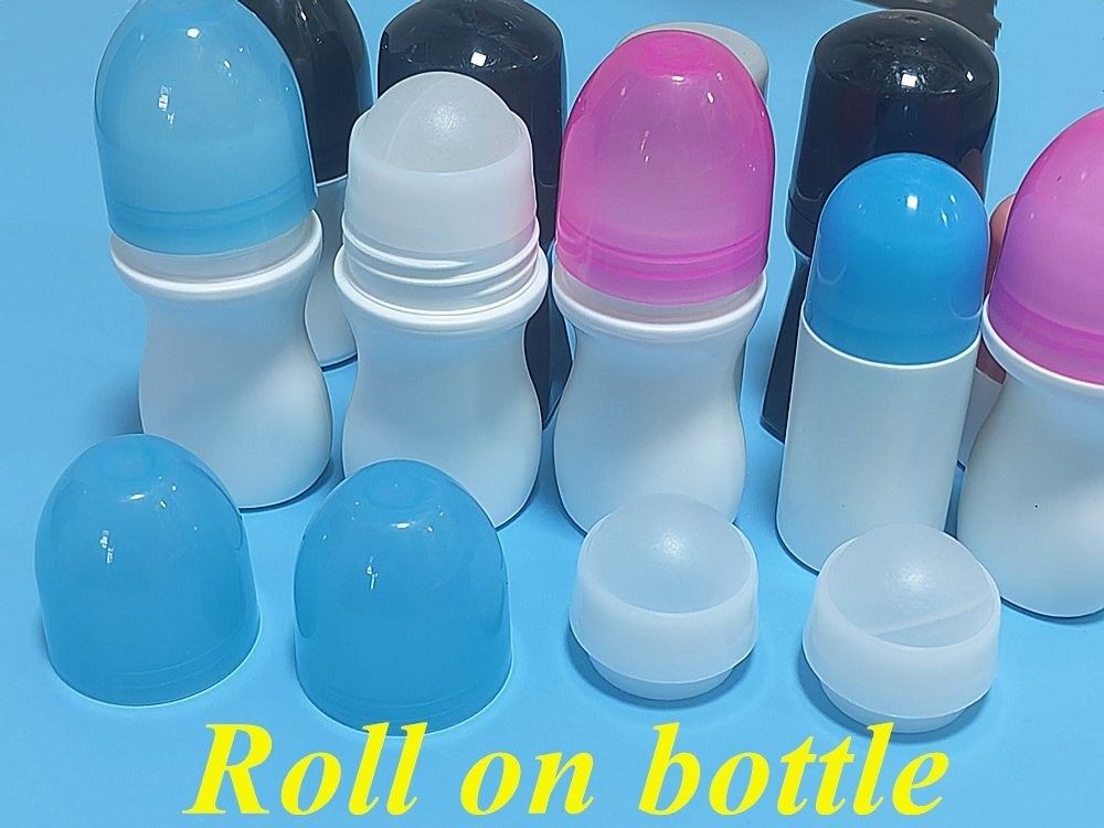 50 ml HDPE lege ronde Plastic Roll op Deodorant Flasje Roller Geurige Body Flasje Plastic Roll op Antiperspirant Flasje