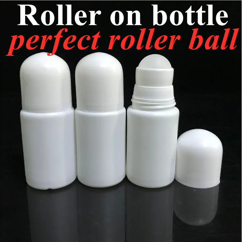 50 ml HDPE lege ronde Plastic Roll op Deodorant Flasje Roller Geurige Body Flasje Plastic Roll op Antiperspirant Flasje