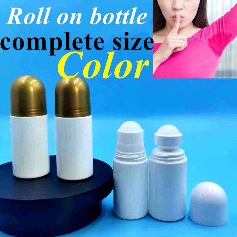 30 ml 50 ml 60 ml HDPE Plastic White Plastic Deodorant Essentiële Olie Rol op Fles met Roller Ball
