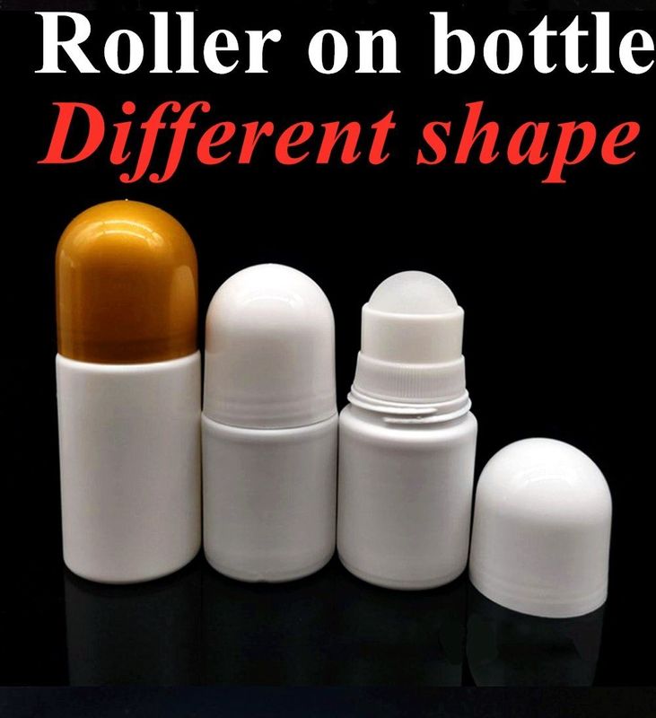 30 ml 50 ml 50 ml 60 ml HDPE plastic rol op flessen voor essentiële oliën met PP rolballen