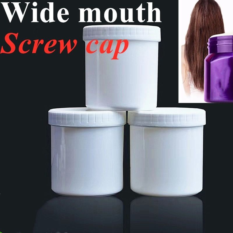 Luxe PP Plastic Cosmetic Jar 150ml 250ml 500ml 4oz Cosmetic Jar Wit Translucent Zwart Blauw PP Plastic Cream Jar