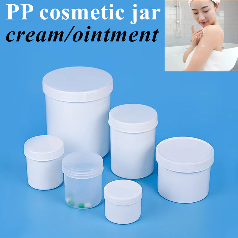 8oz 16oz 250ml 500ml Wit Zwart PP Cosmetische Plastic Jar voor haar Lichaam Boter Plastic Zalf Gezicht Crème Cosmetische Jar
