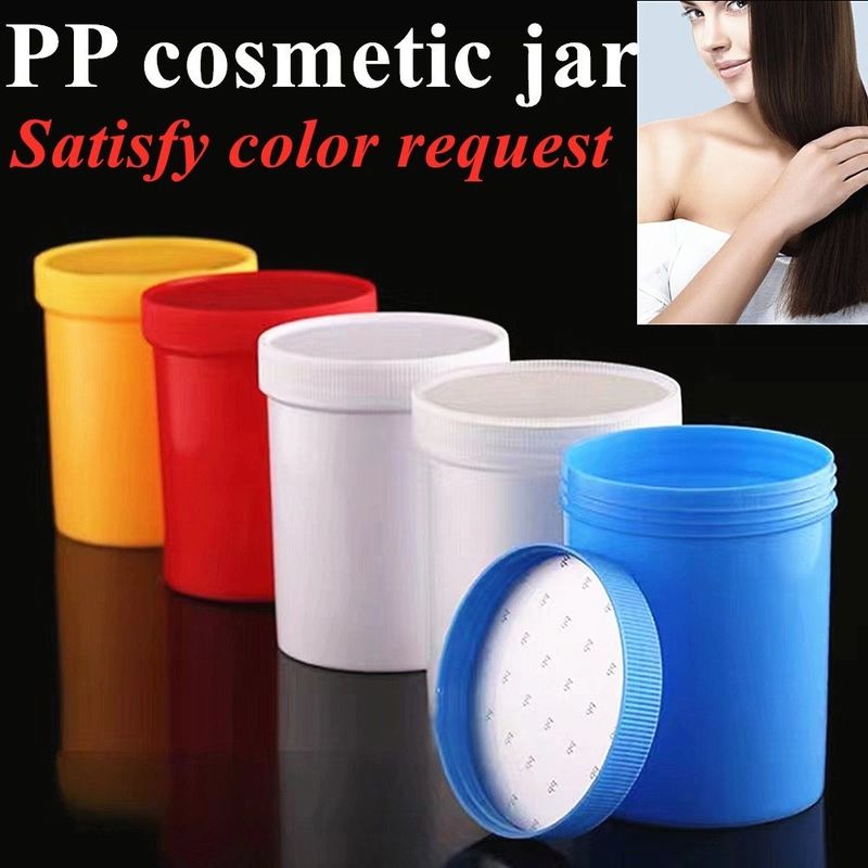 Cosmetische container 150g 250g 500g Wit zwart PP Plastic Oog Gezicht Lichaamscrème pot met Schroef Kap make-up subpakket pot