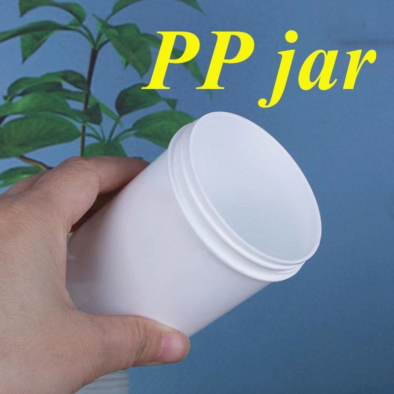 150 ml 250 ml 500 ml 1000 ml Wide Mouth Body Face Cream Jar White PP Ointment Containers met brede mond Cosmetische plastic pot