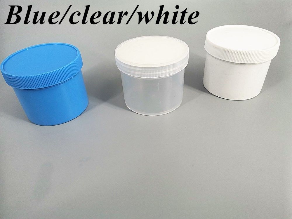 250 ml 8 oz 500 ml 950 ml 1000 ml PP Plastic Cosmetics Clear Translucent White Pot Plastic Ointment Creme Jar met Schroefkap