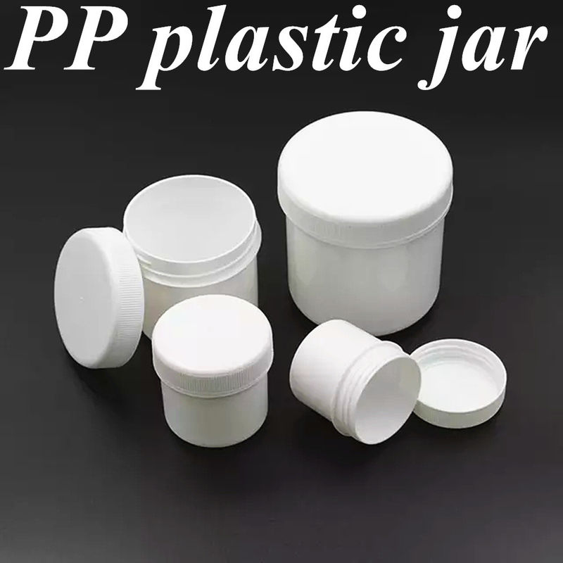 250 ml 8 oz 500 ml 950 ml 1000 ml PP Plastic Cosmetics Clear Translucent White Pot Plastic Ointment Creme Jar met Schroefkap