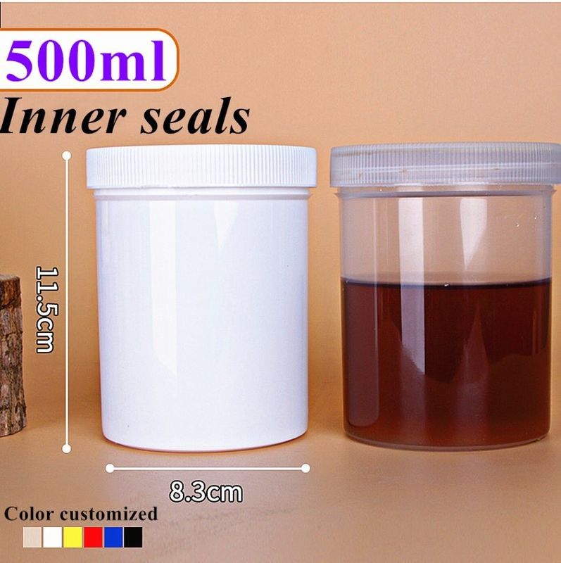 Blauw Wit Translucent Zwart Rood Breed Mond Gezicht Crème PP Cosmetische Jar Plastic Jar voor Crème zalf lichaamslotion gebruik