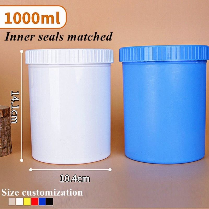 Blauw Wit Translucent Zwart Rood Breed Mond Gezicht Crème PP Cosmetische Jar Plastic Jar voor Crème zalf lichaamslotion gebruik