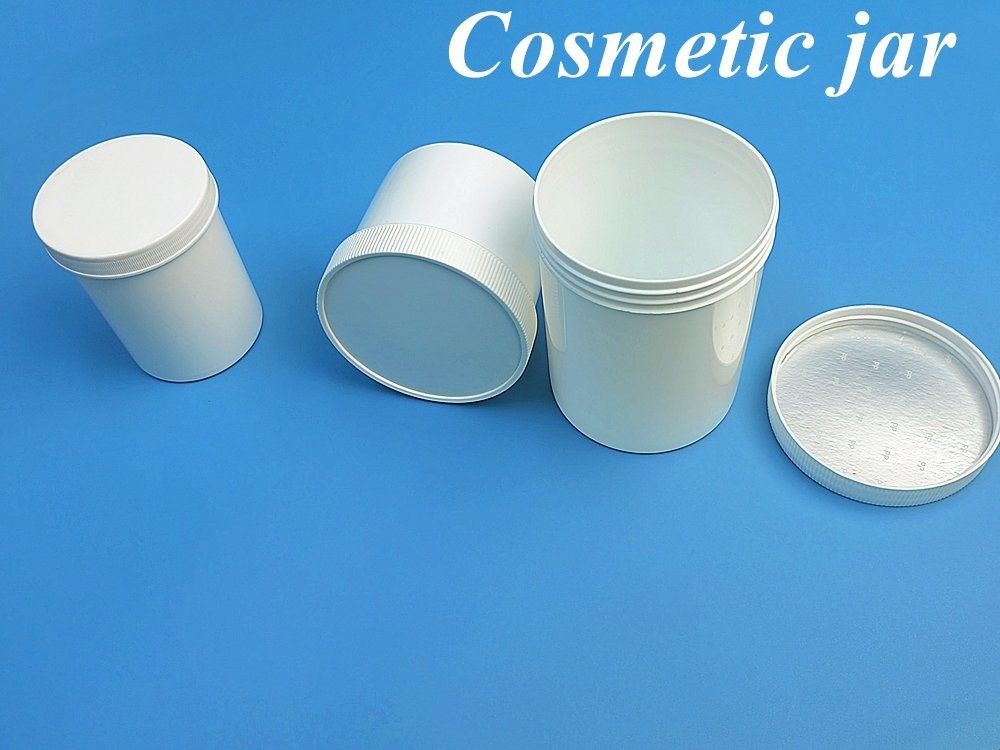 Blauw Wit Translucent Zwart Rood Breed Mond Gezicht Crème PP Cosmetische Jar Plastic Jar voor Crème zalf lichaamslotion gebruik