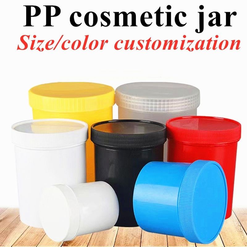 PP Plastic Cream Jar lege gezichtscrème container 250g 500g lege cosmetische pot Lip Scrub container Haar PP cosmetische pot
