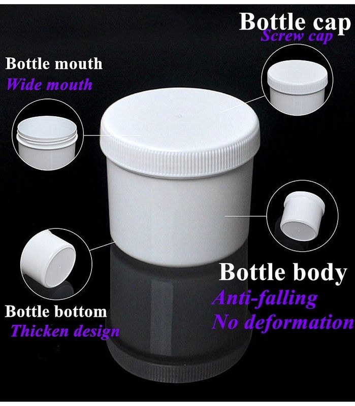 150 ml 250 ml 500 ml cosmetische crème Plastic container pp cosmetica verpakking crème pot met plastic PP schroef dop