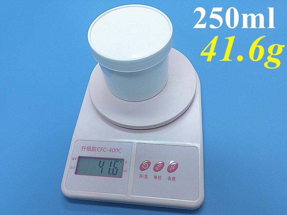 100 ml 150 ml 250 ml 500 ml PP Cosmetische pot Translucent helderblauw 16 oz Plastic zalf Cosmetische potten