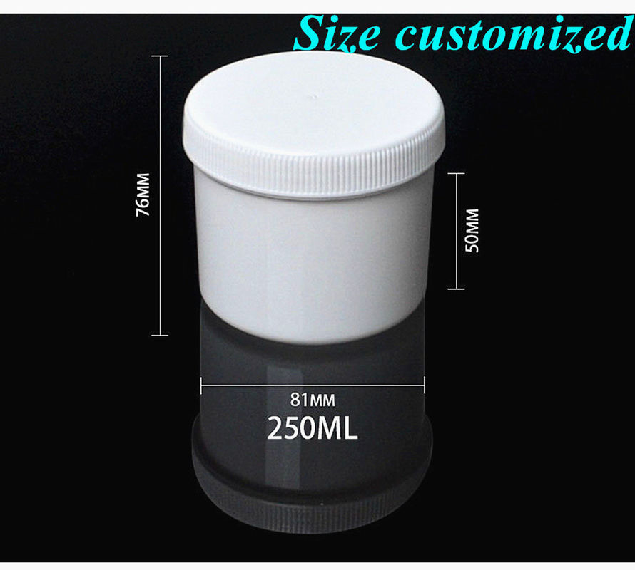 SGS 100ml 250ml 500ml 1000ml PP Cosmetische pot Cosmetische monstertankjes zalfpot Met schroefdop