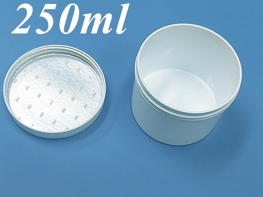 Leeg Huid Gezicht Crème Cosmetische Containers Dubbelwand 150g 250g 500g PP Wit Blauw Plastic Cosmetische Zalf Crème pot