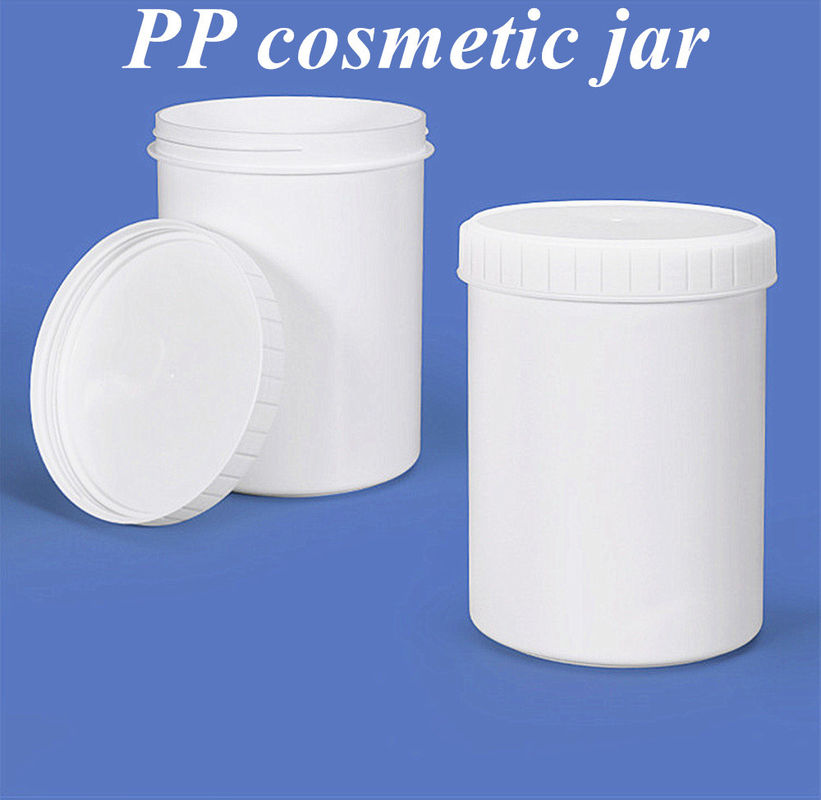 150 ml 250 ml 500 ml Hervulbare cosmetische verpakking Wit PP gezichtscrème pot Plastic crème huidverzorging gezicht cosmetische pot