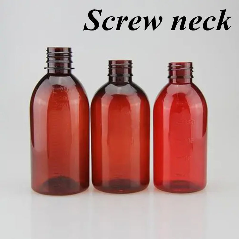 100 ml 120 ml 150 ml 200 ml Amber Round Farmaceutisch Huisdier orale vloeistof Hoest siroop Plastic fles met PP schroefdop