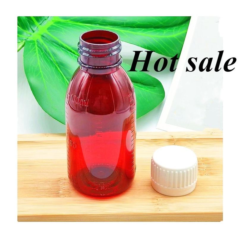 100 ml 120 ml 150 ml Ronde lege Plastic huisdiergeneesmiddel Vloeibare orale suspensie Fles Amber Cought Syrup Fles