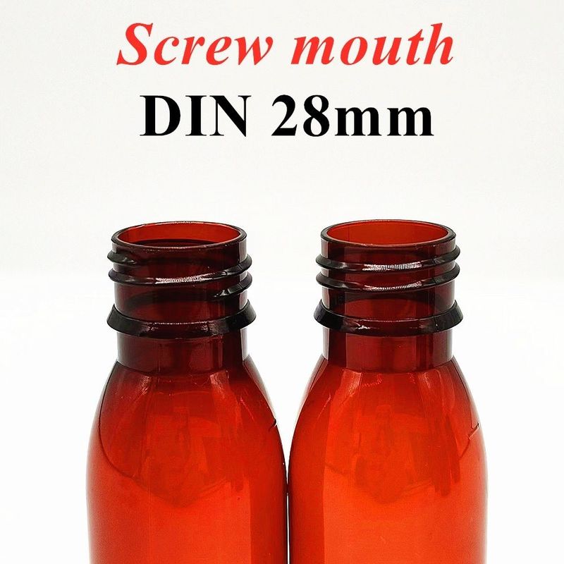 100 ml 120 ml 150 ml Bruine Plastic Medicine Flasje Huisdier Leeg Rond Oraal Vloeistof Huisdier Plastic Hoest siroop Flasje