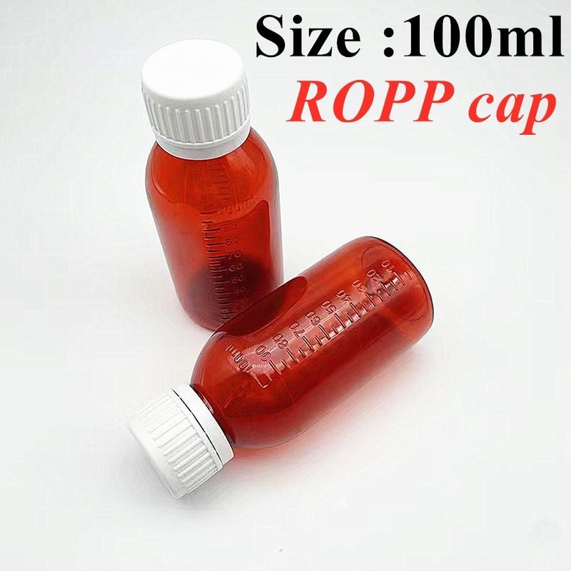 100 ml 120 ml 150 ml geneesmiddel Plastic Flask Huisdier Hoest siroop Flask Plastic Hoest siroop Vloeistof Ronde Flask Met Schroefdop