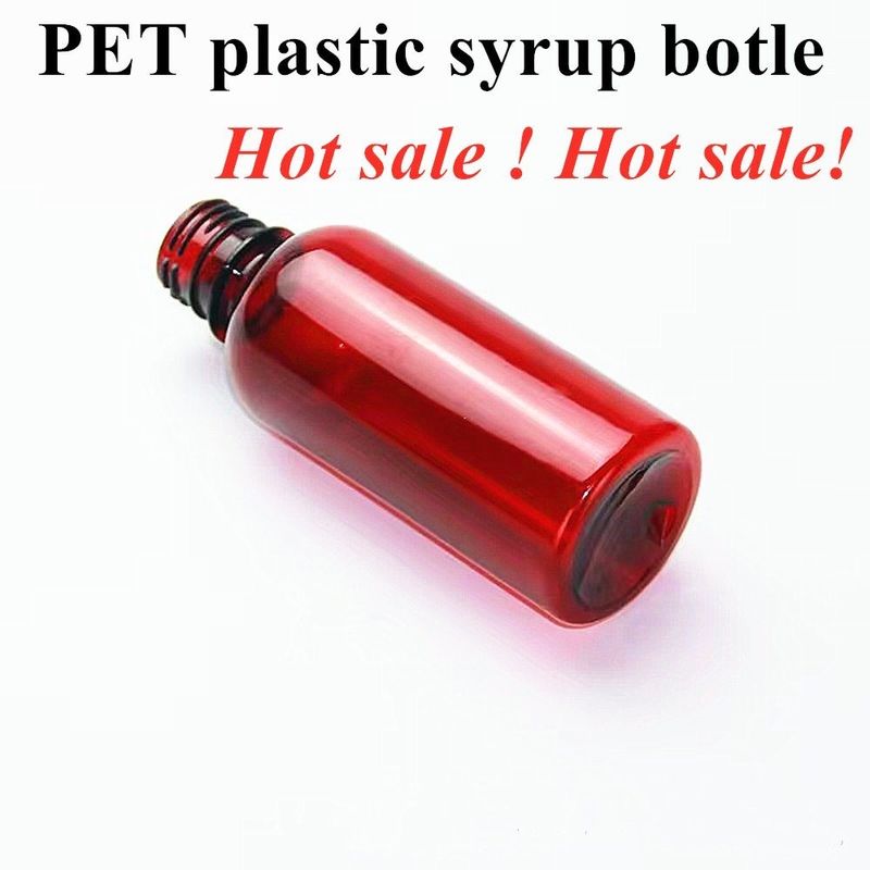 100 ml 120 ml Hoest siroop Fles Oraal Vloeibare Plastic Fles PET Leeg Ronde Amber siroop Plastic Fles