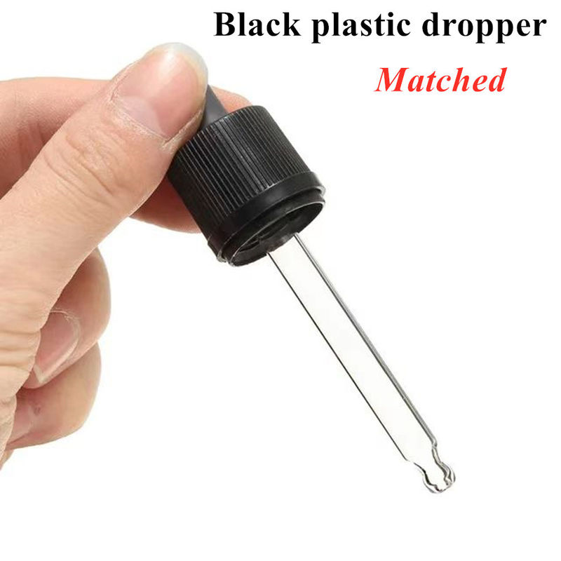 1oz 2oz 5ml 10ml 15ml 20ml 30ml 50ml Leeg Etherische Olie Huidverzorgingsserum Gezicht Handgebruik Wit Frosted Glass Dropper Flasj