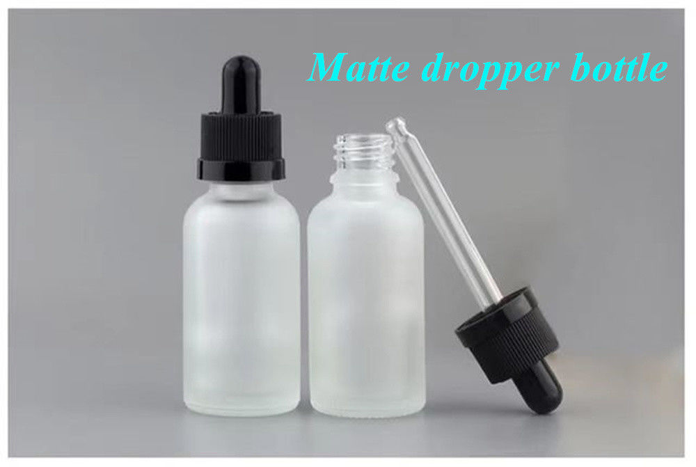 5 ml 10 ml 15 ml 20 ml 30 ml 50 ml lege ronde cosmetische essentiële oliefles Bevroren witte glazen fles met glazen pipet