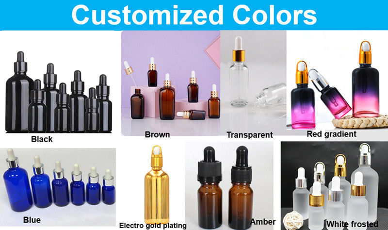 5 ml 10 ml 15 ml 30 ml donkerviolet Glas Serum Fles voor huidverzorging Cosmetische verpakking Glasdruppelfles met pipetdop