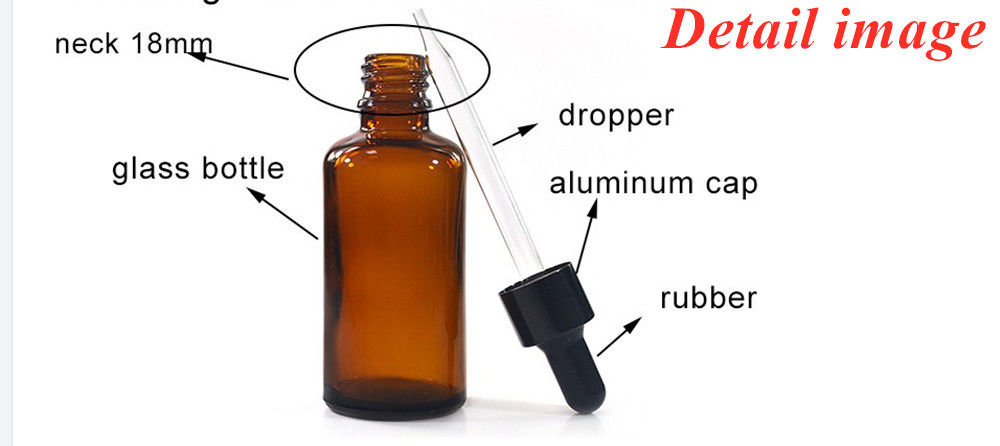 Warm verkrijgbaar 5 ml 10 ml 15 ml 30 ml 50 ml Amber Serum Essentiële Olie Flessen Glazen Dropper Fles