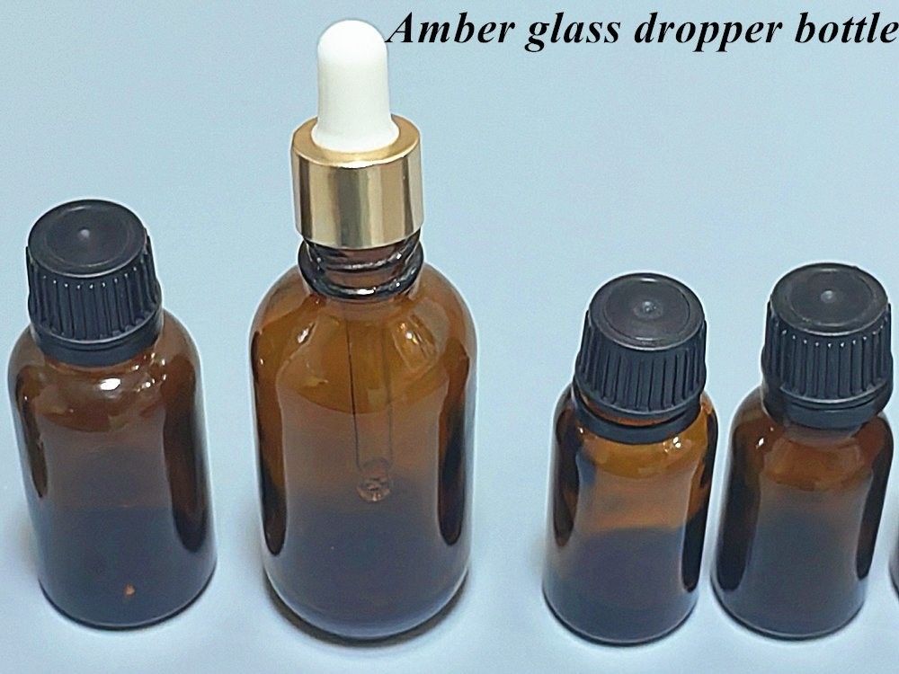 Warm verkoop Leeg Luxe Amber Bruin 10ml 15ml 20ml 30ml 50ml 60ml Glas Essentiële Olie Fles voor Serumpakket