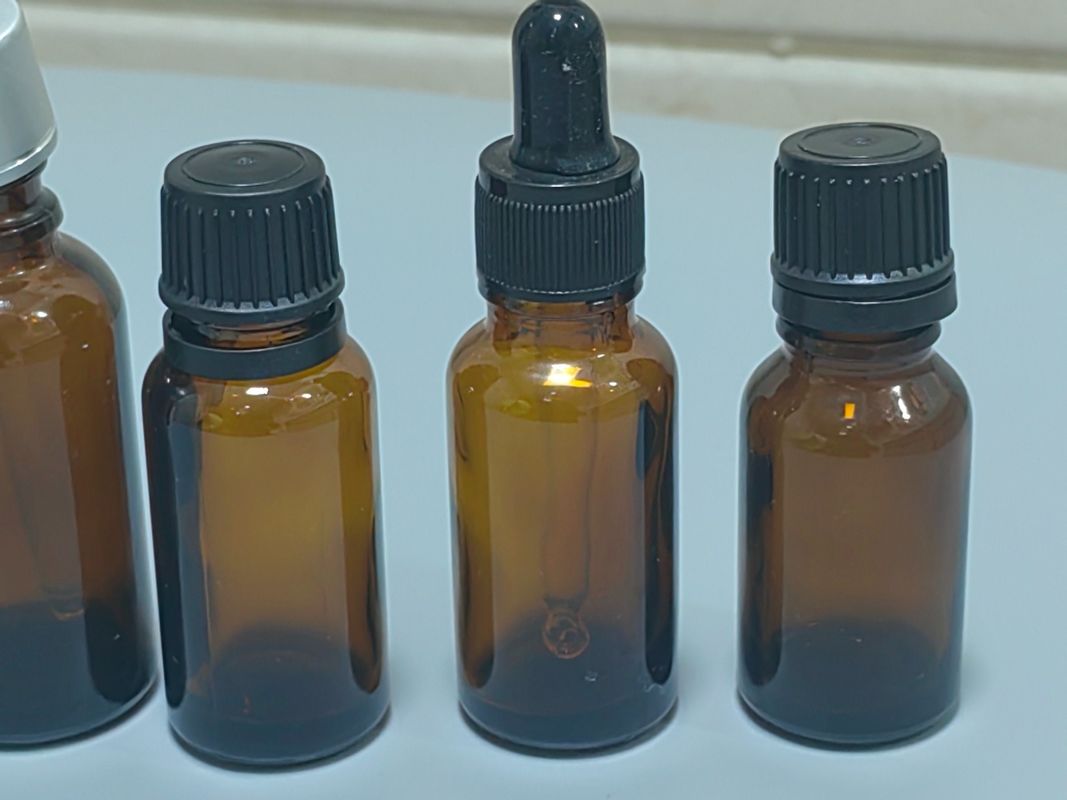 Warm verkoop Leeg Luxe Amber Bruin 10ml 15ml 20ml 30ml 50ml 60ml Glas Essentiële Olie Fles voor Serumpakket