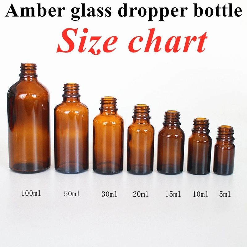 10 ml 20 ml 30 ml 50 ml Mini Ronde Leeg Kosmetisch Glas Essentiële Olie Fles Met Zwarte Plastic Dropper