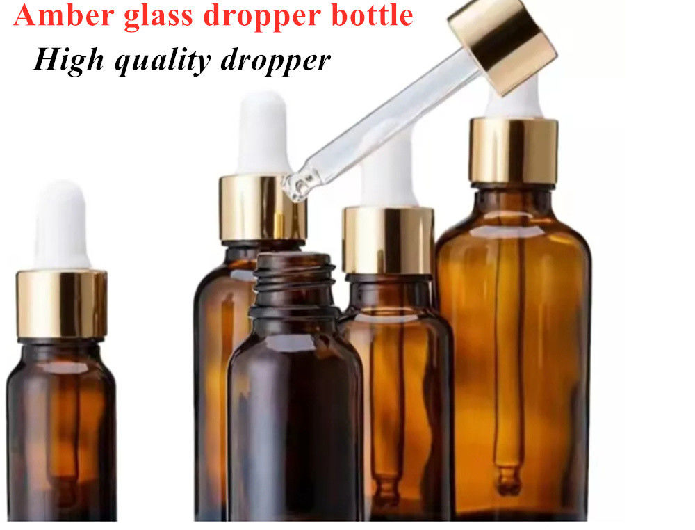 10 ml 20 ml 30 ml 50 ml Mini Ronde Leeg Kosmetisch Glas Essentiële Olie Fles Met Zwarte Plastic Dropper