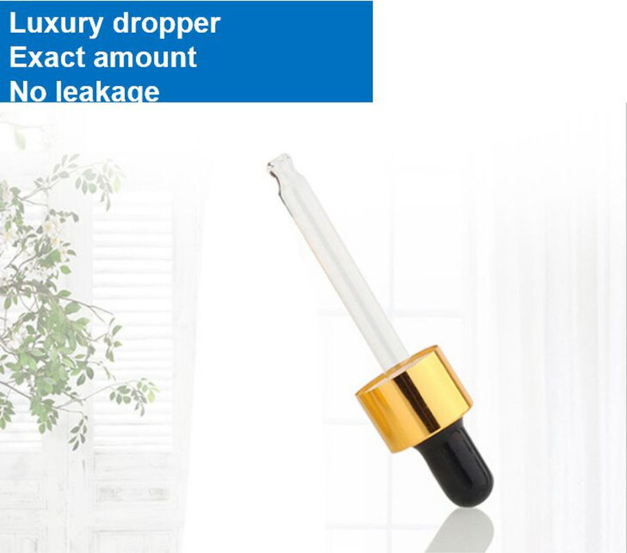 20 ml 30 ml 50 ml Leeg Herbruikbaar Elektroplatering Goud Cosmetische Verpakking Serum Huidverzorging essentiële olie Glasdruppelfles