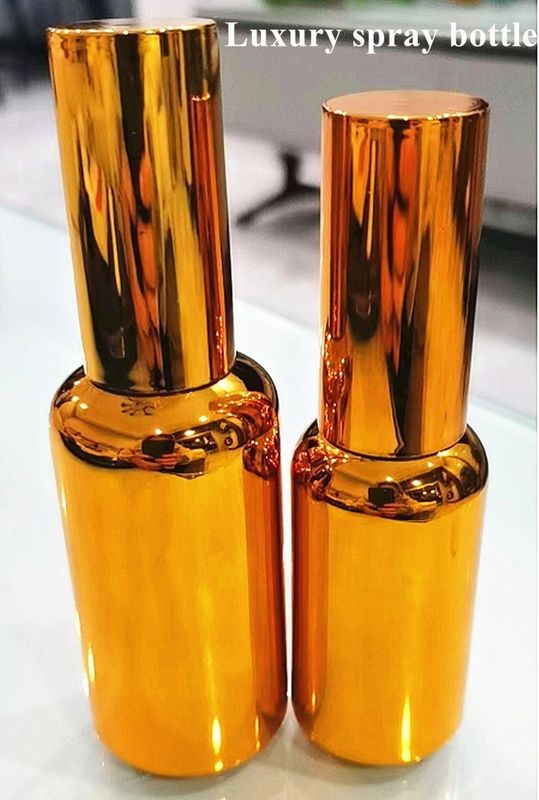 30 ml 50 ml Elektroplatering Goud Zilver Glas Spray Cosmetica Fles Goud cosmetica Essentiële olie Fles