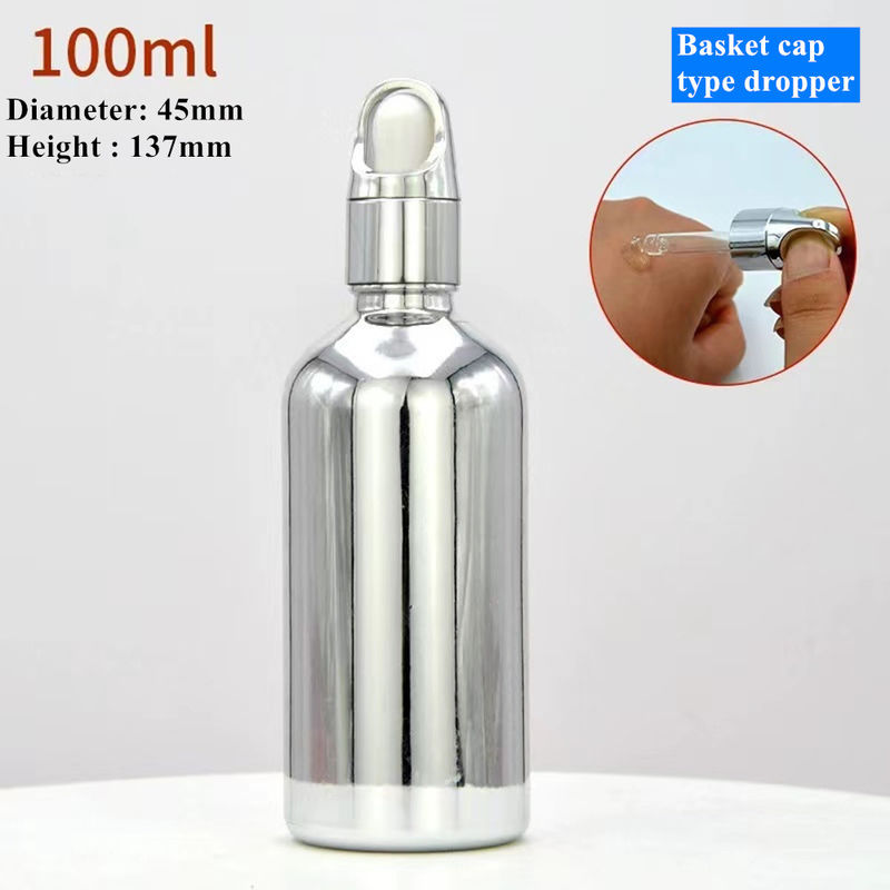 10 ml 20 ml 30 ml 50 ml Elektroplaten Goudkleur Luxe Cosmetische Verpakking Glasdruppelflessen voor het gebruik van essentiële oliën