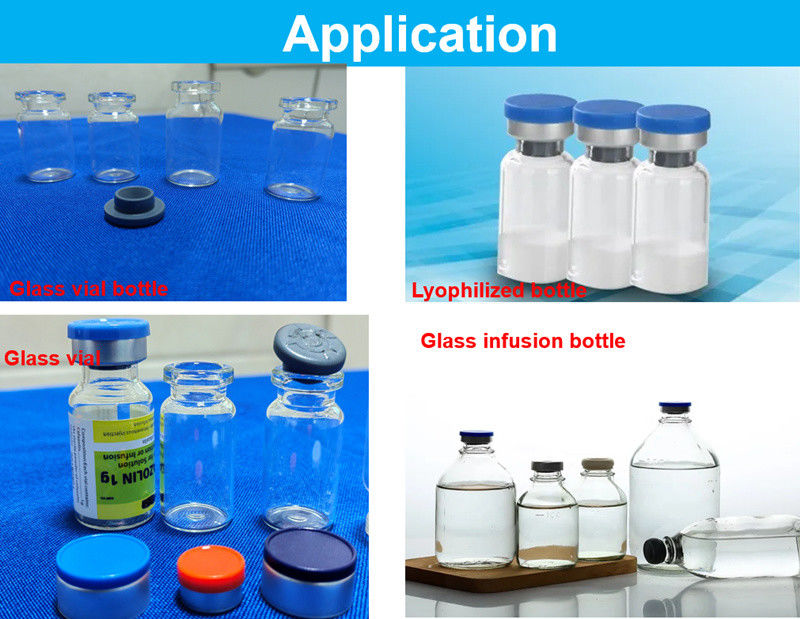 Vries gedroogd glas injectieflacon Glas groot volume infusiefles Gebruik Bromobutyl Butyl Chlorobutyl Rubber Stopper