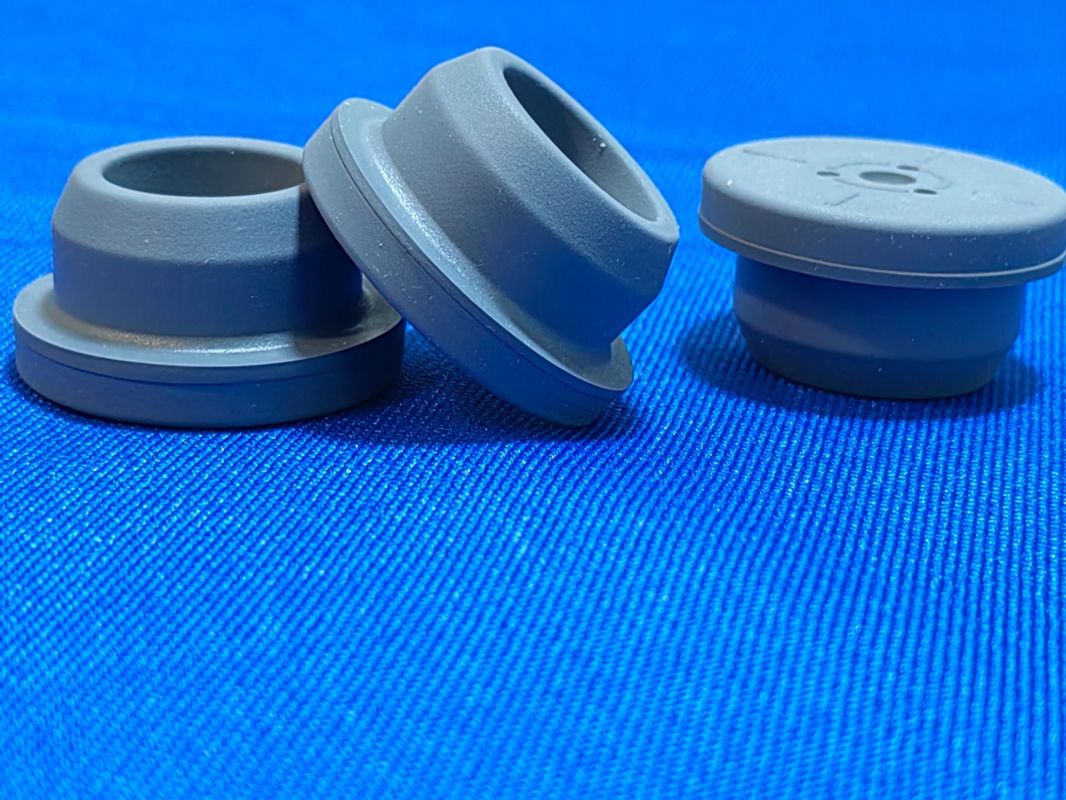 13mm 20mm 28mm Steriele medische gebroomde rubberstop voor glas Injecteerbare flacon Antibiotica Fles