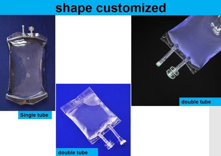 250 ml 500 ml 1000 ml wegwerp infuuszak Medisch PVC Steriele Zoutoplossing IV Vloeistofoplossing PVC Infuuszak